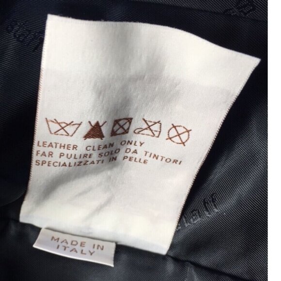 Authentic Belstaff Gold Label Leather “Little Jacket” EU 42 Made In Italy NWT - Picture 10 of 12